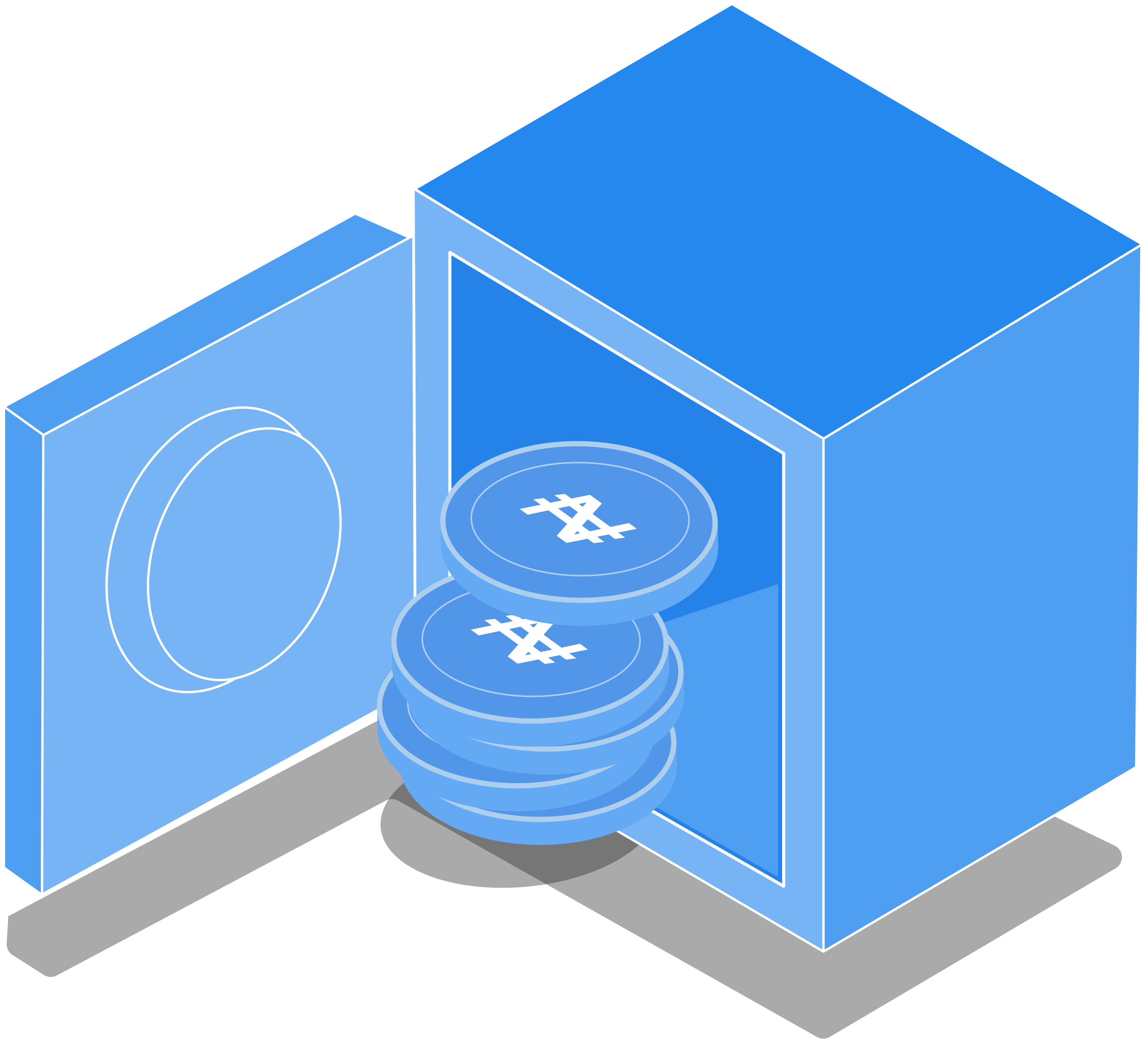 Open vault with Naira coins